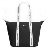 Borsa Donna Tommy Jeans Essential Nero Bianco | NonSoloSport