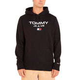 Tommy Jeans Felpa Logo Entry Uomo Nero | NonSoloSport
