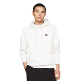 Felpa Uomo Tommy Jeans Badge Grigio | NonSoloSport