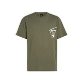 T-Shirt Uomo Tommy Jeans Logo Verde | NonSoloSport