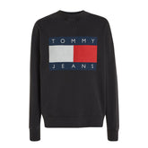 Felpa Uomo Tommy Jeans Logo Nero | NonSoloSport