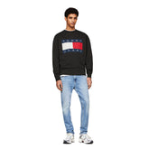 Felpa Uomo Tommy Jeans Logo Nero | NonSoloSport
