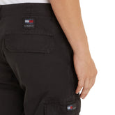Pantalone Cargo Uomo Tommy Jeans Ripstop Ethan Nero | NonSoloSport