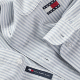 Camicia Uomo Tommy Jeans Oxford Bianco Azzurro | NonSoloSport