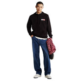 Felpa Uomo Tommy Jeans Logo Nero | NonSoloSport
