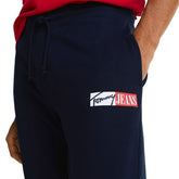 Pantalone Jogger Uomo Tommy Jeans Slim Logo Blu | NonSoloSport