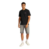 T-Shirt Uomo Tommy Jeans Distintivo Nero | NonSoloSport