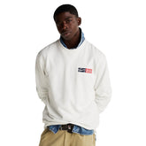Felpa Uomo Tommy Jeans Logo Firma Beige | NonSoloSport