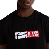 T-Shirt Uomo Tommy Jeans Logo Slim Nero | NonSoloSport