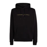 Felpa Uomo Tommy Jeans Linear Gold Blu | NonSoloSport