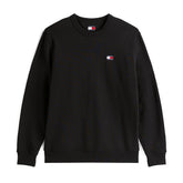Felpa Uomo Tommy Jeans Badge Nero | NonSoloSport