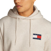 Felpa Uomo Tommy Jeans French Terry Essential Flag Avena | NonSoloSport