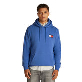Felpa Uomo Tommy Jeans French Terry Essential Flag Blu | NonSoloSport