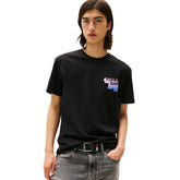 T-Shirt Uomo Tommy Jeans 3D Graphic Backprint Nero | NonSoloSport