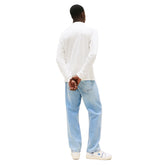 Maglia Uomo Tommy Jeans Slim Fit Bianco | NonSoloSport