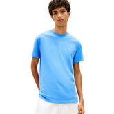 T-Shirt Uomo Tommy Jeans Linear Logo Azzurro | NonSoloSport