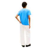 T-Shirt Uomo Tommy Jeans Linear Logo Azzurro | NonSoloSport
