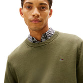 Maglione Pullover Uomo Tommy Jeans Slim Fit Verde | NonSoloSport