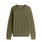 Maglione Pullover Uomo Tommy Jeans Slim Fit Verde | NonSoloSport