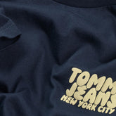 T-Shirt Uomo Tommy Jeans Slim Bubble Print Blu Navy | NonSoloSport