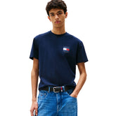 T-Shirt Uomo Tommy Jeans Backprint Blu | NonSoloSport
