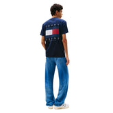 T-Shirt Uomo Tommy Jeans Backprint Blu | NonSoloSport
