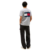 T-Shirt Uomo Tommy Jeans Flag Grigio | NonSoloSport