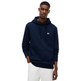 Felpa Uomo Tommy Jeans Logo Badge Blu | NonSoloSport