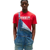 T-Shirt Uomo Tommy Jeans Logo Rosso | NonSoloSport