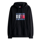 Felpa Uomo Tommy Jeans Logo Bandiera Nero | NonSoloSport