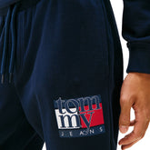 Pantalone Jogger Uomo Tommy Jeans Logo Blu | NonSoloSport