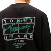 Felpa Uomo Tommy Jeans DNA Play Nero | NonSoloSport