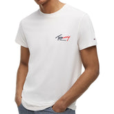 T-Shirt Uomo Tommy Jeans Logo Signature Bianco | NonSoloSport