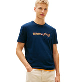 T-Shirt Uomo Tommy Jeans Logo Blu Scuro | NonSoloSport