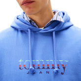 Felpa Uomo Tommy Jeans Logo Azzurro | NonSoloSport