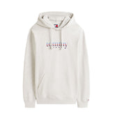 Felpa Uomo Tommy Jeans Logo Grigio | NonSoloSport