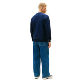 Felpa Uomo Tommy Jeans Big Flag Blu | NonSoloSport