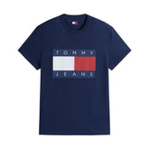 T-Shirt Uomo Tommy Jeans Big Flag Blu | NonSoloSport