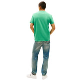 T-Shirt Uomo Tommy Jeans Flag Badge Verde Blu | NonSoloSport