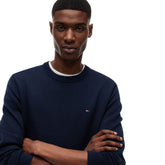 Pullover Uomo Tommy Jeans Flag Slim Fit Blu | NonSoloSport