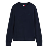 Pullover Uomo Tommy Jeans Flag Slim Fit Blu | NonSoloSport