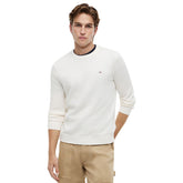 Maglione Uomo Tommy Jeans Light Slim Logo Extended Bianco | NonSoloSport