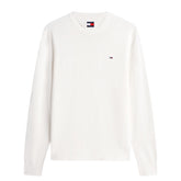 Maglione Uomo Tommy Jeans Light Slim Logo Extended Bianco | NonSoloSport