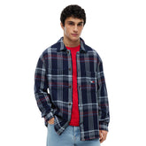 Camicia Uomo Tommy Jeans Check Blu | NonSoloSport