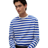 Maglia Uomo Tommy Jeans Essential Stripe Bianco Blu | NonSoloSport