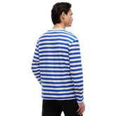 Maglia Uomo Tommy Jeans Essential Stripe Bianco Blu | NonSoloSport