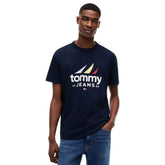 T-Shirt Uomo Tommy Jeans Regular Sailing Blu | NonSoloSport