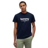 T-Shirt Uomo Tommy Jeans Slim Graphic Blu | NonSoloSport