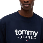 Felpa Uomo Tommy Jeans Graphic Crewneck Nero | NonSoloSport