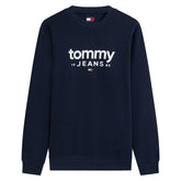 Felpa Uomo Tommy Jeans Graphic Crewneck Nero | NonSoloSport